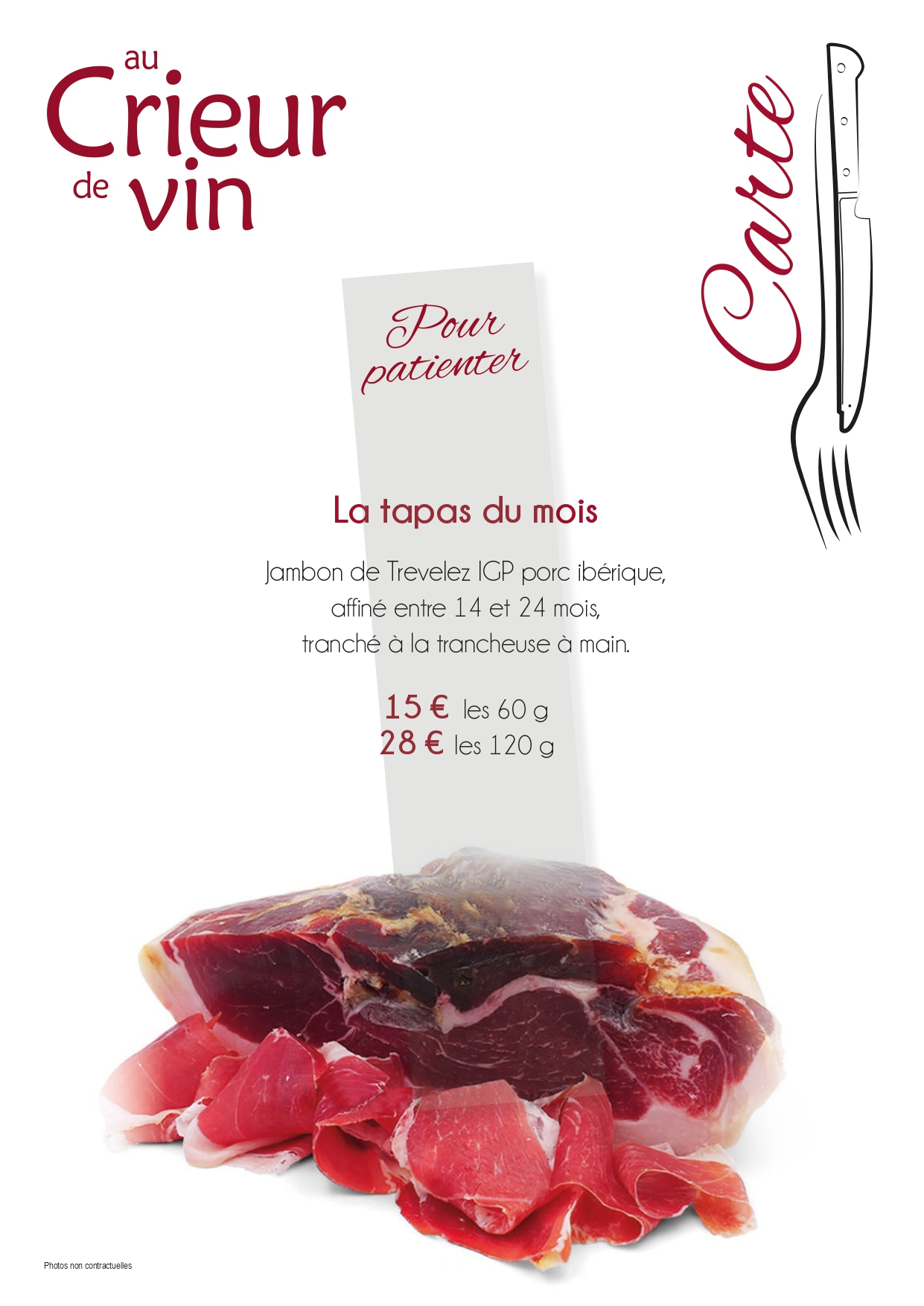 Tapas - Restaurant Au Crieur de vin - 2023-03-14