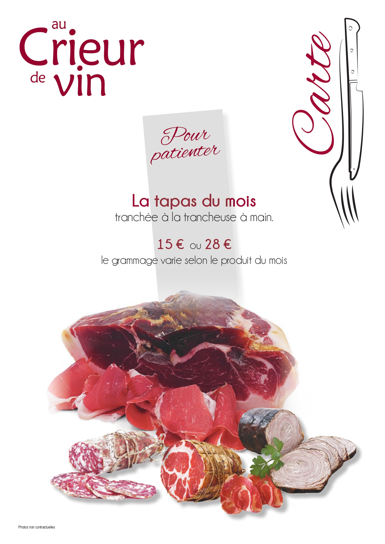 Tapas - Restaurant Au Crieur de vin - 2023-09-22